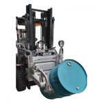 Hidravlični viličar s 55-galonsko objemko za boben za viličarje